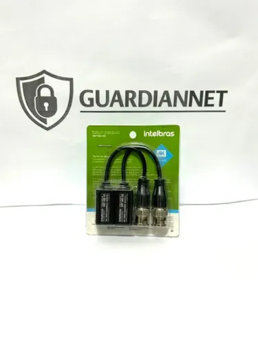 Balun Passivo Intelbras XBP 400 HD 4K para Câmeras de Segurança CFTV