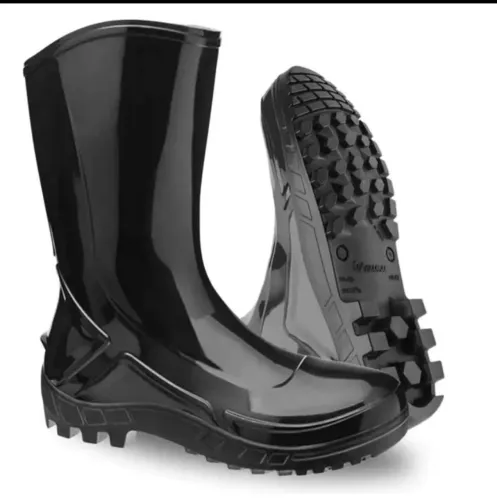 Bota Pvc Motociclista Motoboy Impermeável Cano Medio