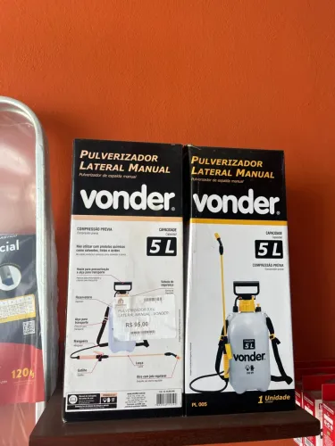 Pulverizador 5,0L lateral manual Vonder