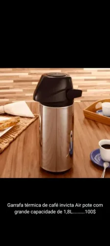 Garrafa térmica de café invicta 1,8L