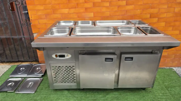 Balcao refrigerado codimentadora quente frio 