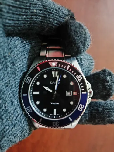 CASIO DURO MDV-107-1A2VDF - PRETO E AZUL