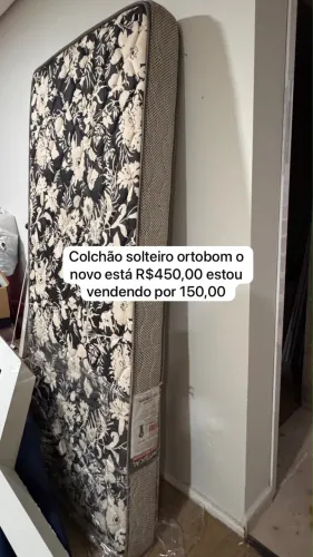 Colchão ortobom solteiro novo
