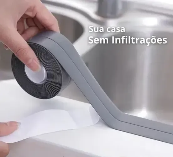 Fita Adesiva Isolante Vedação Impermeável 3m Pvc - cor Preto