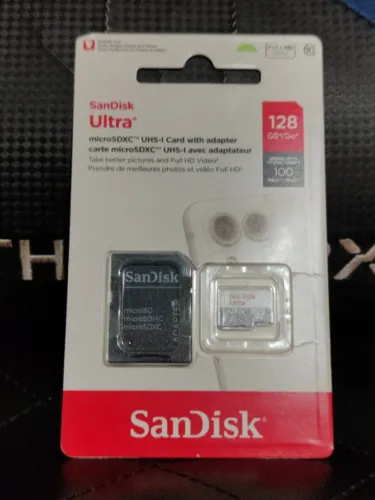 Cartão micro sd sanDisk ultra 128gb original para câmeras de segurança Ultimas unidades