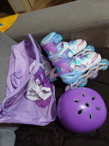 Patins infantil sereia seminovo 