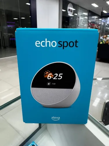 Echo Spot Branca com visor.