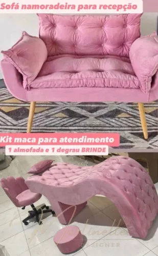 KIT ESTÉTICO COMPLETO e sofa para recepção