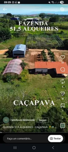 Oportunidade para Investidores e Incorporadores. Fazenda com 51,5 Alqueires em Caçapava/SP