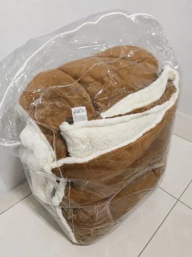 Pelego casal com sherpa em dupla face novo, nunca usado