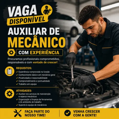 VAGA AUXILIAR DE MECANICO