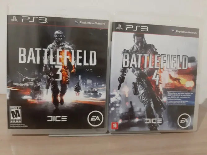 Battlefield 3 + Battlefield 4 - PS3 - Mídia Física Original