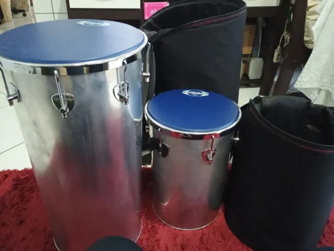 Kit Samba/Pagode Contemporânea - Tantam 14" + Rebolo + Capas de Proteção