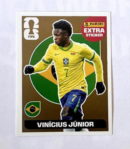 Figurinha do Vinicius Junior Gold