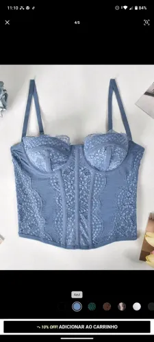 Corset azul / shein
