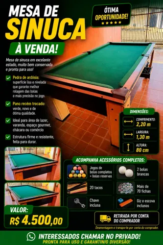 Mesa de Sinuca