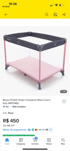 Berço portátil