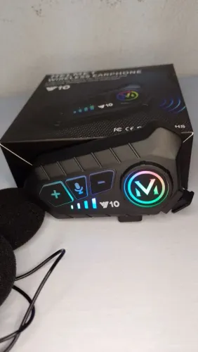 ? Intercomunicador V10 Bluetooth p/ Capacete