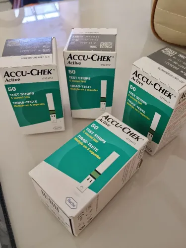 Accu-chek fita de teste