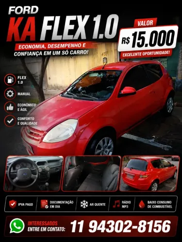 Ford KA 1.0 8v/1.0 8V ST Flex 3P 2010