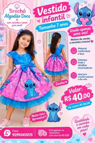 vestido do stich