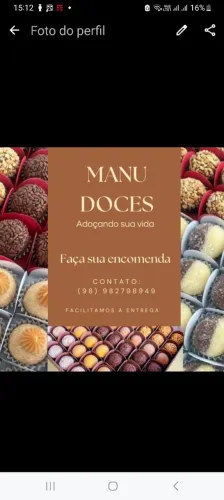 Fazemos encomendas de doces