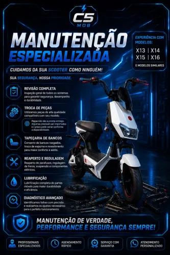 MANUTENÇÃO E REVISÃO DE SCOOTERS ELÉTRICAS
