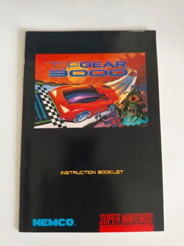 Top gear 3000 original - manual super Nintendo