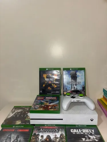 Xbox One S 500GB - Completo + Jogos