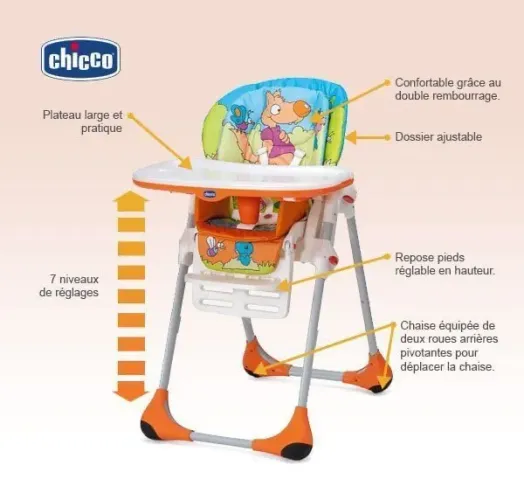 Cadeira de alimentação Chicco Polly 2 em 1