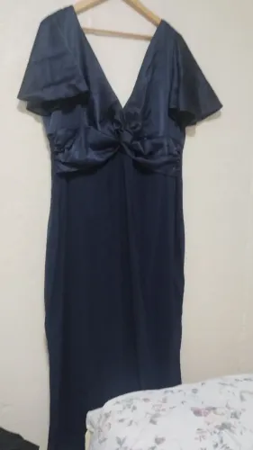 Vestido Azul Petróleo Formal 