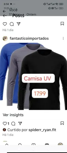 Camisa UV FATOR 50°