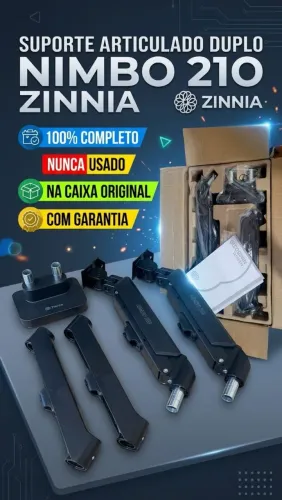 QSuporte Articulado Duplo Zinnia Nimbo 210 (Novo na Caixa!)