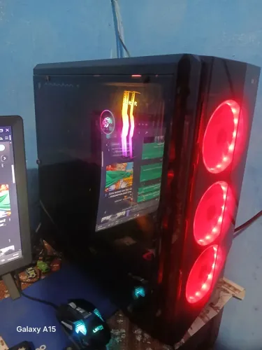 PC Gamer Ryzen 7 5700X + RTX 4060 OC + 24GB RAM + Fonte Gold + Water Cooler Dual Fan 240mm