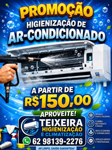 Higienização de ar-condicionado WhatsApp *