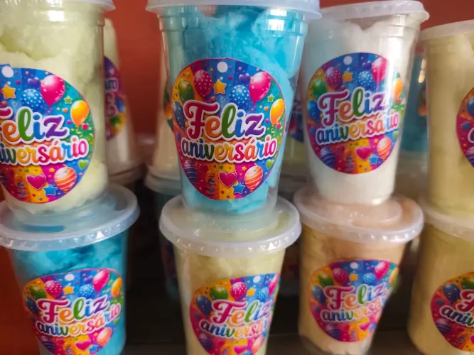 Algodão doce no copo 300 ml