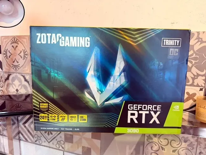 RTX 3090 Zotac Trinity OC 24GB GDDR6X - Pads e Pasta Novos - Na Caixa - Envio
