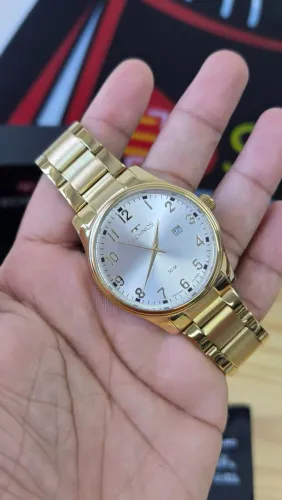 Relógio Technos Masculino Steel Dourado - 2115TZD/1K