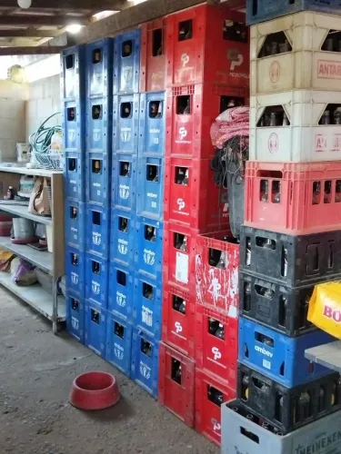 Caixas de vasilhame de cerveja