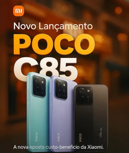 Celular Lançamento Poco C75 4G NFC 128Gb 06Gb Ram Lacrado Global