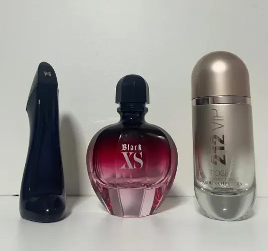 3 PERFUMES FEMININOS VAZIOS