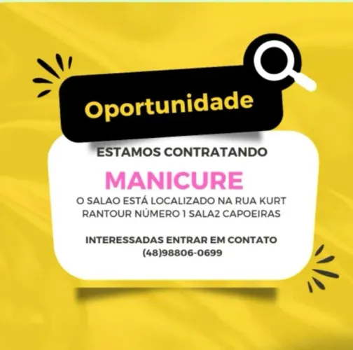 Vaga para manicure 