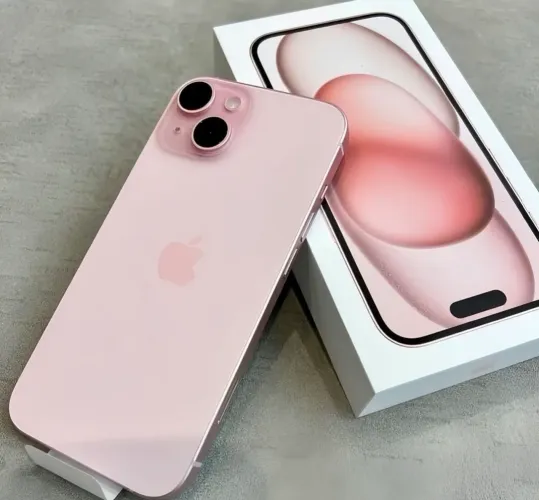 iPhone 15 rosa 256GB, 6 meses de garantia