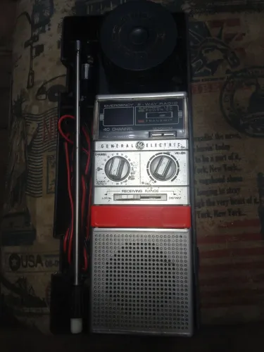 Rádio PX GE HELP! 40 Canais Vintage Completo Na Maleta - Funcionando