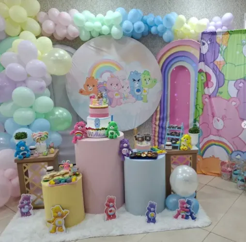 Kit com 2 Paineís redondos em MDF desmontáveis 150 e 120cm