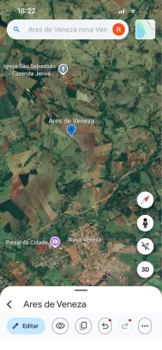 Chácara/Terreno no Condomínio Ares de Veneza - Nova Veneza/GO. 1.500 m2