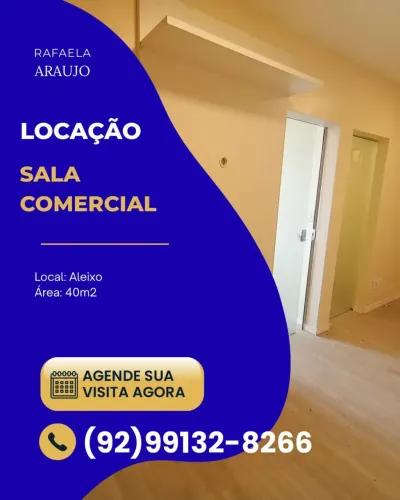 SALA COMERCIAL PARA ALUGUEL  ALEIXO   Condomínio Atrium  Aleixo  Próximo à SEFAZ