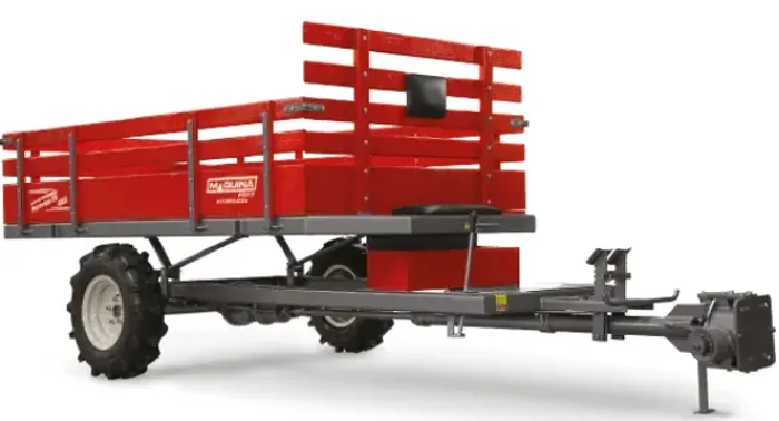 Carreta Agrícola para Micro Tratores Tracionada Basculante Alta 