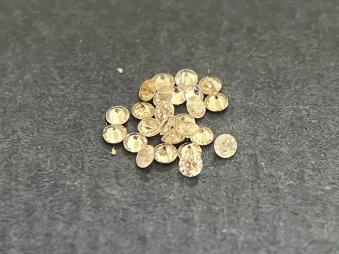 25 Diamantes 1,2mm 1 Ponto Lapidação Brilhante