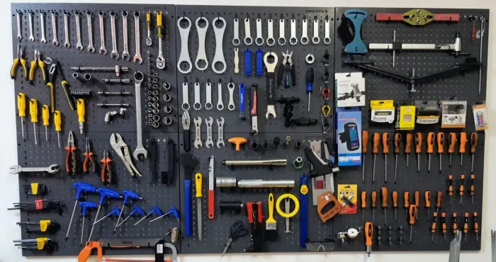 Quadro de ferramentas completo para bike